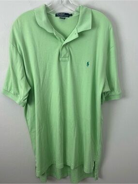 Polo Ralph Lauren Green Polo Shirt with Embroidered Pony